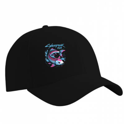 Cyberpunk Koi Fish Futuristic Design Hat