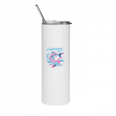 Cyberpunk Koi Fish Futuristic Design Thermos