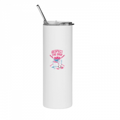Respect The Drip Cool Cartoon Character Thermos