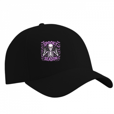 Spooky Season Skeleton Halloween Artwork Hat